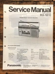 Panasonic RX-1810 Radio / Boombox Service Manual *original*. Fixed Price $19.97.