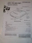 Kenwood Service Manual DPC-761/861/961 Cd Player. Fixed Price $8.98.