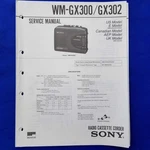 Sony WM-GX300 WM-GX302 Service Manual Original Paper Oem Repair Guide Usa. Fixed Price $85.40.