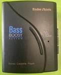 Portable Radio Shack SCP-63 Personal Cassette Player W/ Bass Boost Walkman. Fixed Price $18.00.