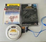 Sony Discman D-EJ620 Cd Player + Iron Maiden Metallica Bundle Headphones. Fixed Price $79.33.