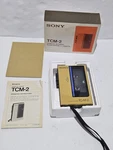 Sony TCM-2 Cassette Player Beige With Box And Manual Read Description. Fixed Price $85.00.
