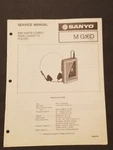 Sanyo G16D Mini Am/fm Stereo Radio Cassette Player. Service Manual. Japan 1982. Fixed Price $14.99.