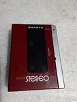Sanyo M-G1 Stereo Cassette Player Red. Fixed Price $60.00.