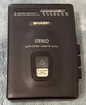 Sharp Am/fm Personal Stereo Cassette Tape Player JC-190 Black Tested And Works. Fixed Price $15.19.