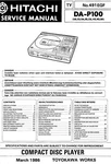 Service Manual Guide For Hitachi DA-P100. Fixed Price $16.13.