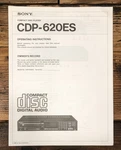 Sony CDP-620ES Player Owners / User Manual *original*. Fixed Price $24.97.