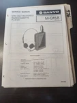Sanyo M-G15A Service Manual Original Repair Book Mini Am/fm Stereo Cassette Play. Fixed Price $49.99.