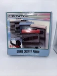 Vintage Crown Personal Cassette Player SZ-33N Never Been Used Still Plastic. Fixed Price $129.99.