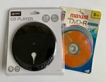 Gpx Portable Cd Player PC301B Anti-skip Protection, Earbuds & 5 Pk Maxell Dvd-r. Fixed Price $39.50.