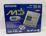 Aiwa AM-F80 Minidisc Recorder W/box & Accessories Tested. Fixed Price $175.00.