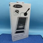 Jensen Portable Cassette Player & Recorder - Compact, Dual Microphone Design. Fixed Price $39.98.