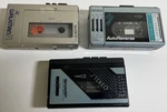 Lot Of 3 Cassette Players Sony Walkman WM-F1 Sharp JC-128 (bk) Carrera Px. Fixed Price $85.00.