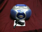 Koss PC300 Fm/am Cd-rw Portable Boombox Blue/silver Tested. Fixed Price $34.99.