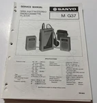 Sanyo. FEB83/M G37 Miniam/fm Stereo Radio Cassette Player Service Manual. Fixed Price $20.00.