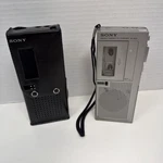 Sony Micro Cassette Recorder M-203 W/ Leather Case -powers Needs Belts. Fixed Price $19.99.