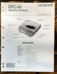 Kenwood DPC-60 Cd Player Service Manual *original*. Fixed Price $14.97.