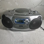 Jwin JX-CD742 Portable Stereo Gray Cd-casette-radio, With Cord. Fixed Price $28.00.