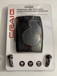 Craig Cs 2304 Personal Am/fm Radio Cassette Player Recorder W/ Earphones New. Fixed Price $17.99.