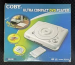 Coby DVD-209 Ultra Compact Player With Remote Silver Sealed In Box. Fixed Price $22.99.