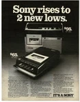 1977 Sony CF-302 TC-205 Cassette Recorder Tape Vintage Print Ad. Fixed Price $13.95.