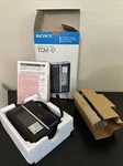 Sony Cassette Tape Recorder TCM17 1986 Portable Audio Walkman. Fixed Price $250.00.