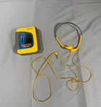 Sony Walkman WM-FS191 Sports Am / Fm Radio Cassette MDR-W14 Headphones. Fixed Price $109.95.