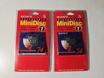 Lot Of 2 Sony MDW-74 Minute Discs Factory Sealed. Fixed Price $16.99.