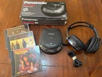 Panasonic Mash Xbs SL-S160 Portable Player 1995-TESTED-CD Lot Jvc Headphones. Fixed Price $99.00.