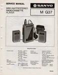Sanyo G37 Mini Am Fm Stereo Radio Cassette Player Service Manual. Fixed Price $13.00.