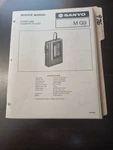 Sanyo G9 Service Manual Original Repair Book Stereo Mini Cassette Player. Fixed Price $49.99.