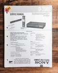 Sony D-2001 Cd Player Prelim. Service Manual *original* #1. Fixed Price $19.97.