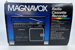New Vintage Magnavox D7185 Amfm Cassette Radio Battery Operated Boombox. Fixed Price $125.00.