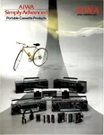 Aiwa - Portable Cassette Brochure Catalog 1985 English. Fixed Price $11.67.