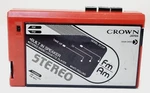 Vintage Crown Stereo Cassette Player Walkman Red Rare SZ-22P For Parts. Fixed Price $16.56.