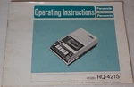 Panasonic Tape Recorder RQ-421S Vintage Original Operating Instruction Manual. Fixed Price $15.00.