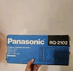 Brand New Panasonic RQ-2102 Portable Cassette Recorder Slim Line Nib Nos. Fixed Price $130.00.