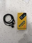 Sony Sports SRF-4 Fm Walkman Radio Yellow Tested & Working With New Headphones. Fixed Price $25.00.