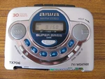 Aiwa HS-TX706 Am/fm Radio Cassette Walkman New Belts Missing Batteries Cover. Fixed Price $39.99.