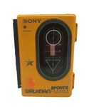 Sony Walkman Sports Fm/am WM-F45 Yellow Portable Cassette Player Radio. Fixed Price $119.99.
