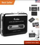 Cassette To MP3 Usb Tape Player - Lightweight Converter For Vintage Music Lovers. Fixed Price $37.88.