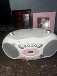 Nextplay Boombox Cd Player Fm Radio White Pink Floral Wired Stereo. Fixed Price $72.50.