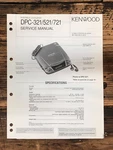 Kenwood DPC-321 -521 -721 Cd Player Service Manual *original*. Fixed Price $19.97.
