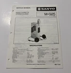 Sanyo. JANUARY/84.M-G 25 Radio Cassette Stereo Player Service Manual. Fixed Price $20.00.