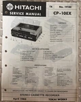 APR/83 Hitachi CP-10EX Stereo Cassette Recorder Service Manual. Fixed Price $20.00.