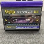 Vintage 90S Street Beat 8940 Stereo Cassette Player Black Purple. Fixed Price $12.99.