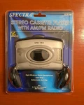 New Spectra SCR-60 Stereo Cassette Player Old Stock Xtra Bass Am/fm Radio. Fixed Price $14.99.