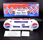 Vtg Pepsi Collection Am/fm Double Cassette Recorder Boombox #PC-842 Tested. Fixed Price $195.00.