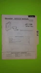 Sharp JC-136 Service Manual Original Repair Book Stereo Tape Player Walkman. Fixed Price $19.98.