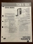 Sony TCM-6DX Cassette Tape Recorder Service Manual Original Vintage. Fixed Price $14.99.